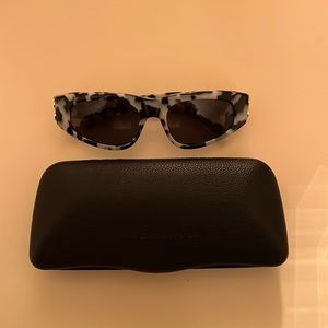 balenciaga women cat eye sunglasses have been worn once